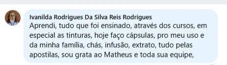 Depoimento real de aluno 7